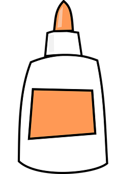 A White Bottle With Orange Label