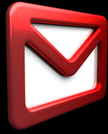 A Red And White Email Sign