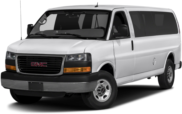 A White Van With Black Background