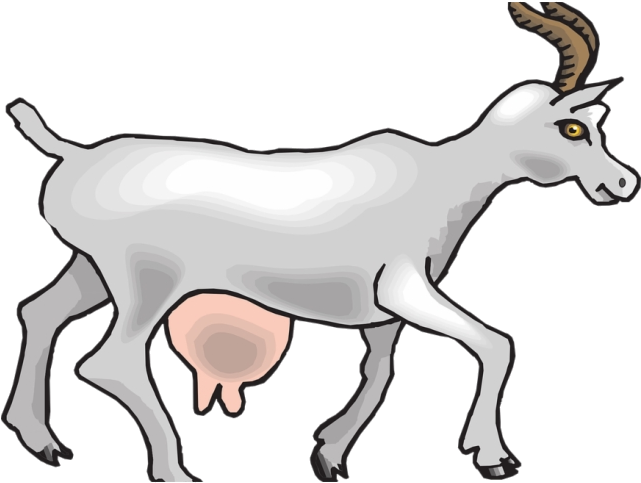 A Cartoon Of A Goat