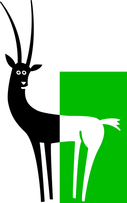 A Black And Green Square With A Horse