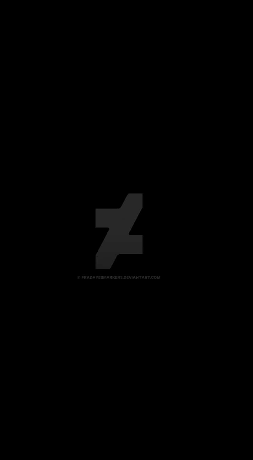 A Black Background With A Letter Z
