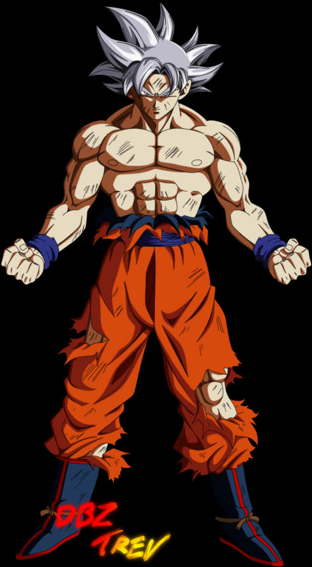 Goku Mastered Ultra Instinct By Dbztrev Super Goku, - Goku Ultra Instinct Png, Transparent Png