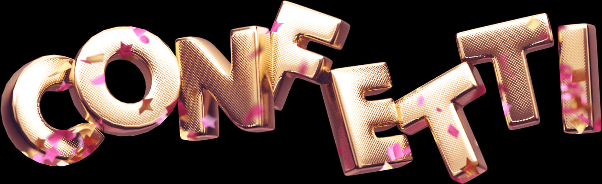 A Gold Letters With Pink And Purple Flowers