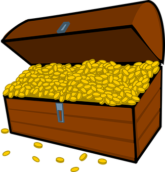 A Chest Full Of Gold Coins