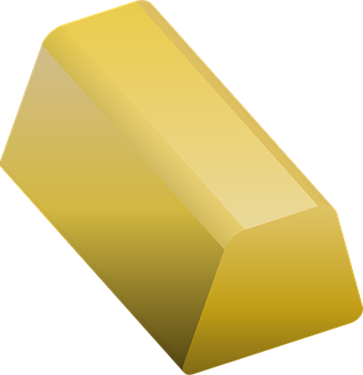 A Yellow Rectangular Object On A Black Background