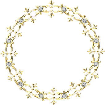 A Gold And Diamond Frame
