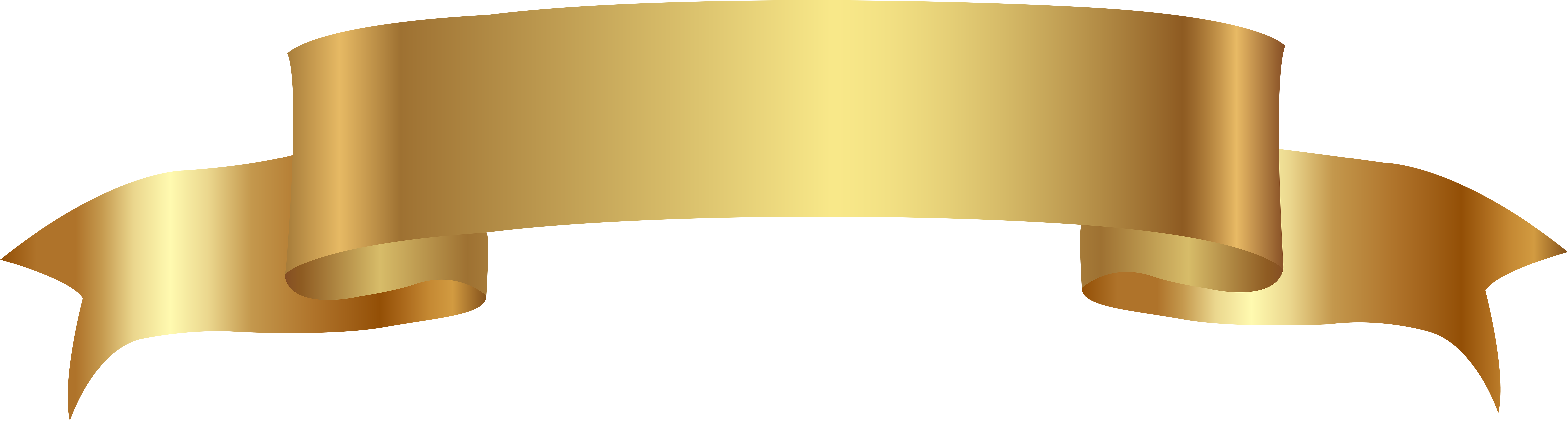 Gold Banner Png 7861 X 2109