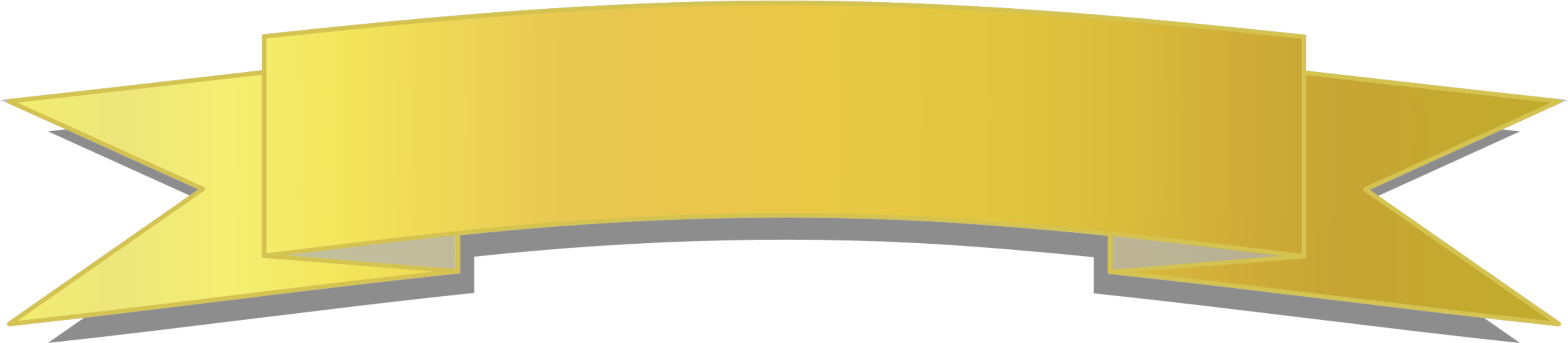 Gold Banner Png 3425 X 750