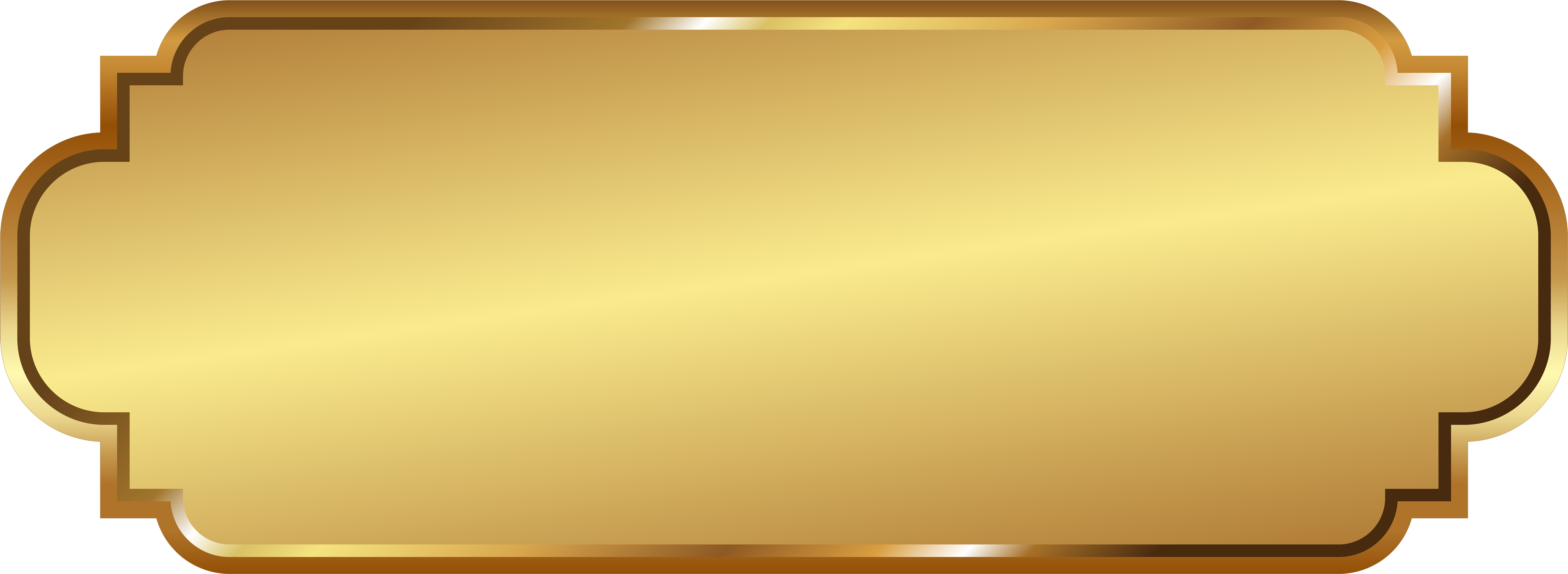 A Gold Rectangular Object With A Gold Border