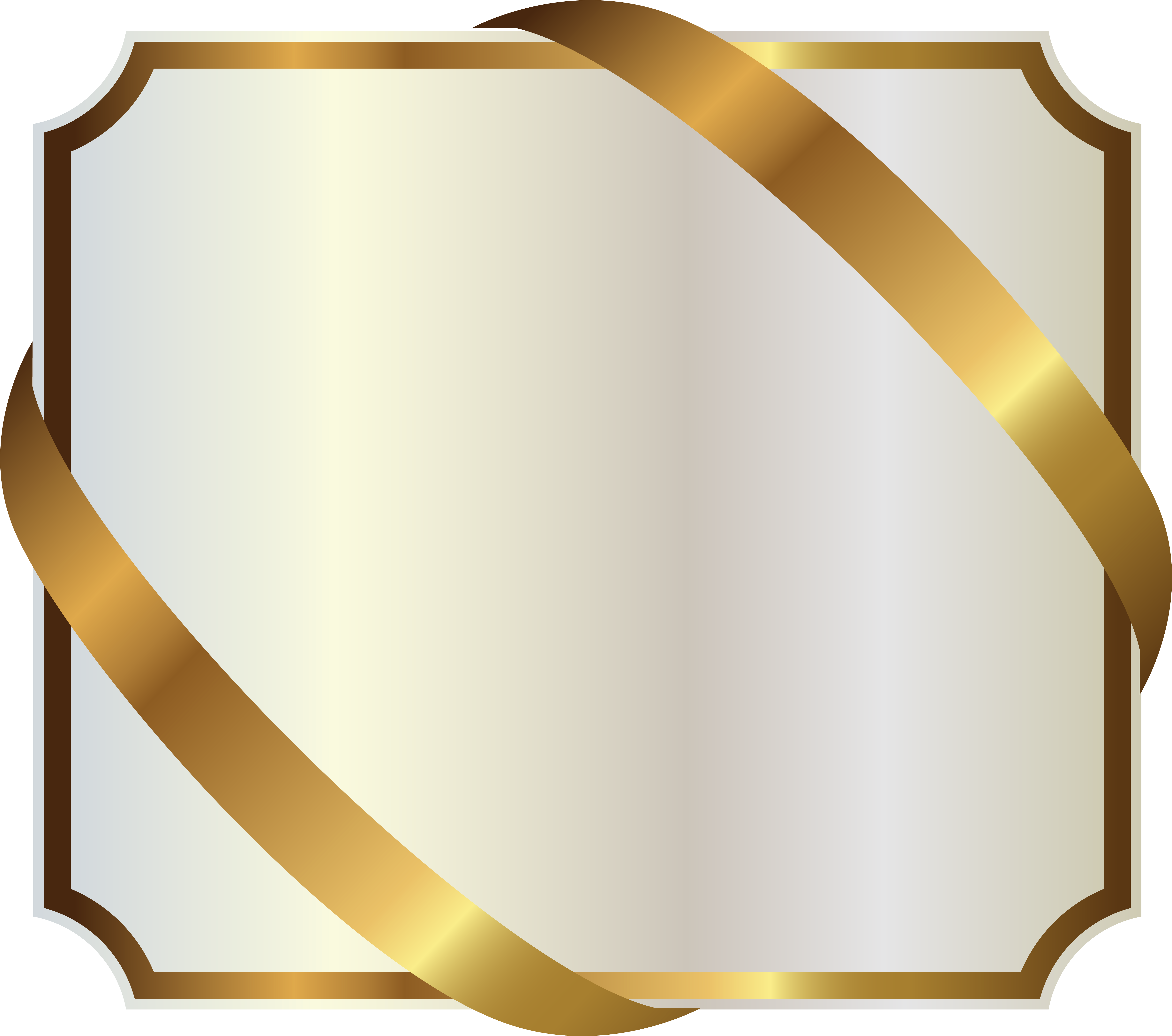 Gold Banner Png 6016 X 5318