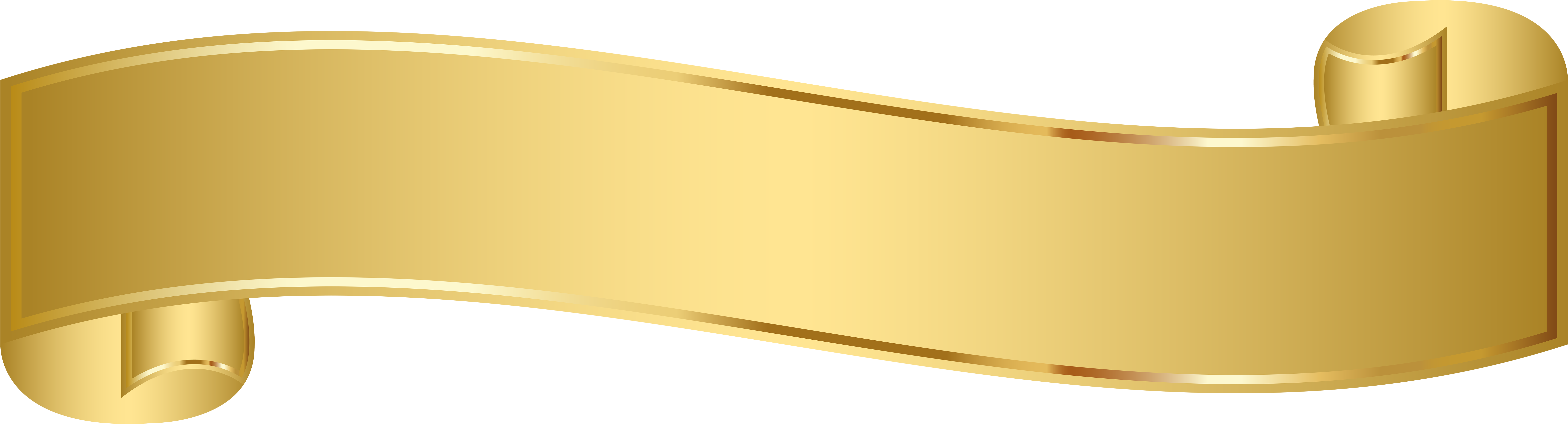 Gold Banner Png 7883 X 2130