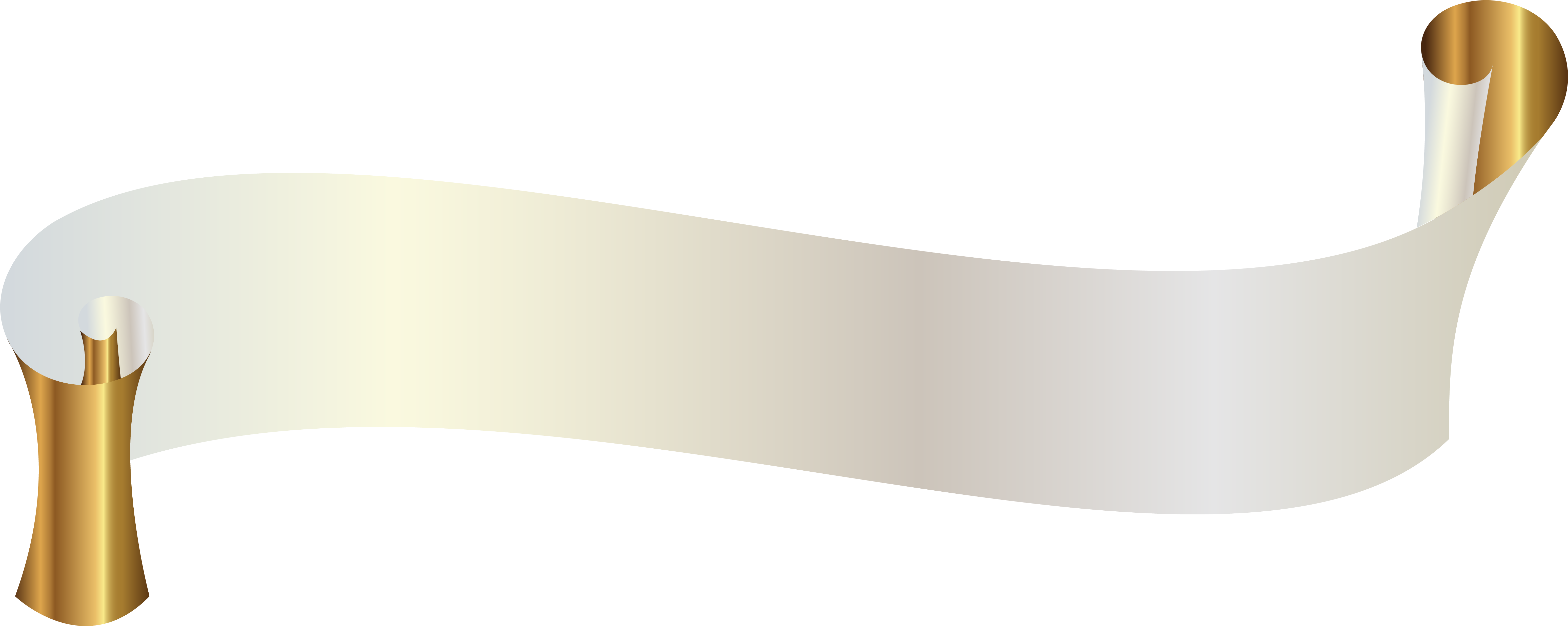 Gold Banner Png 6195 X 2474