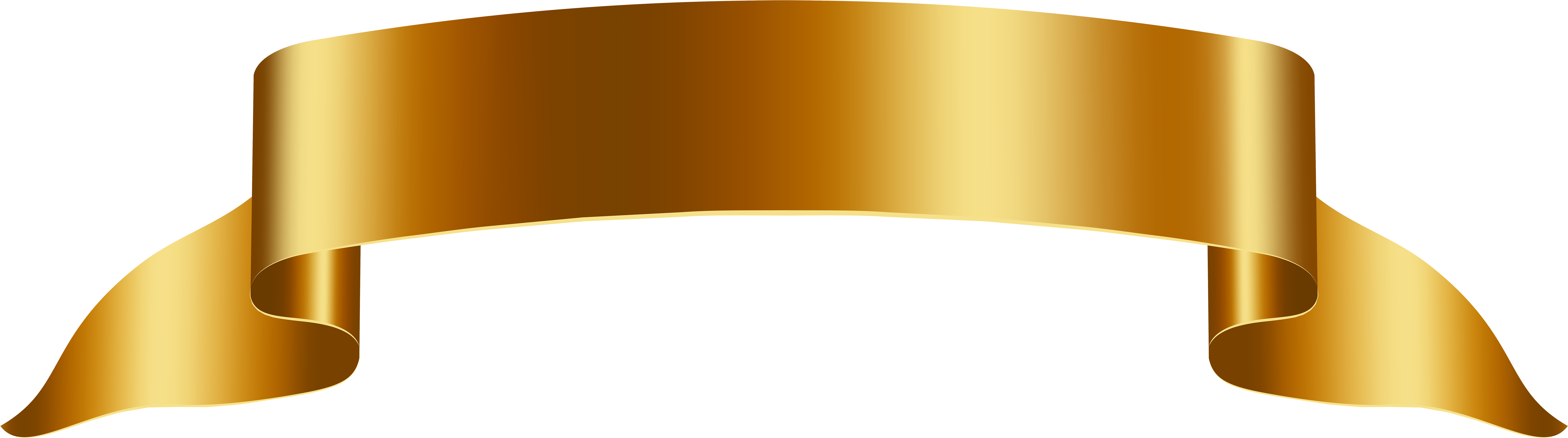 Gold Banner Png 7817 X 2187