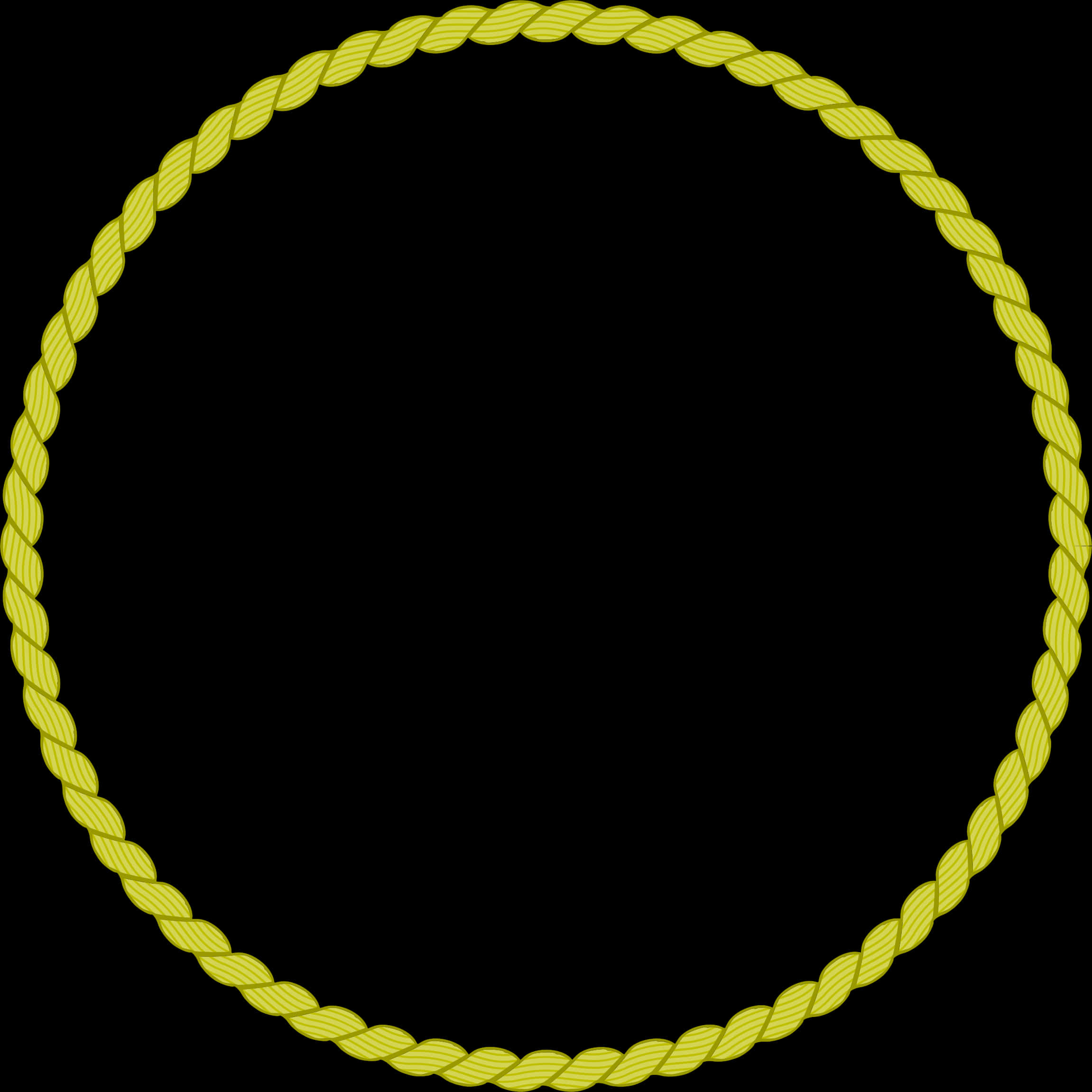 A Yellow Rope In A Circle