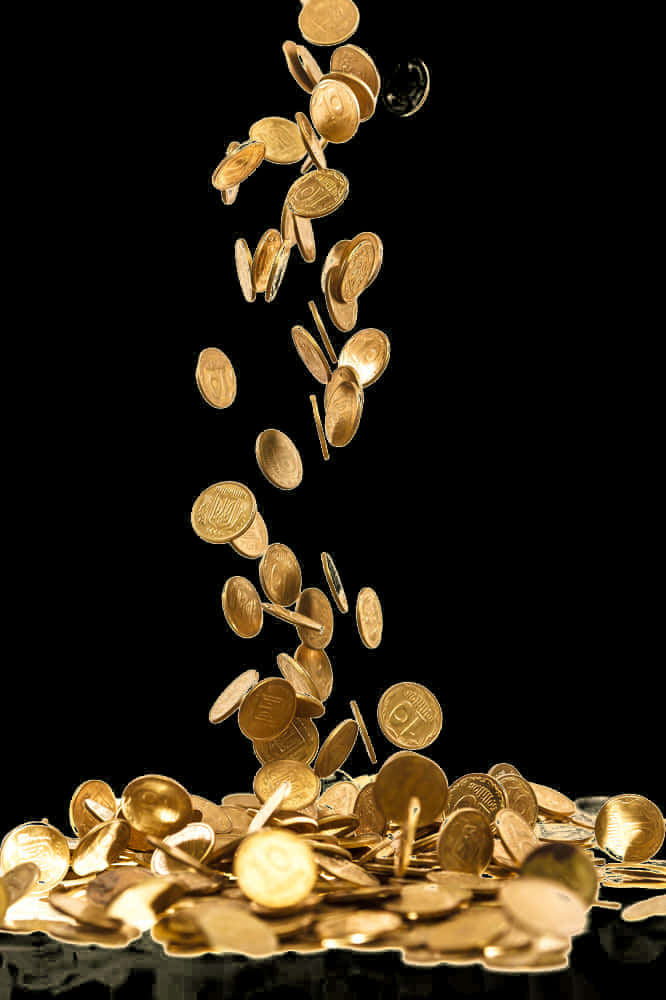 A Pile Of Gold Coins