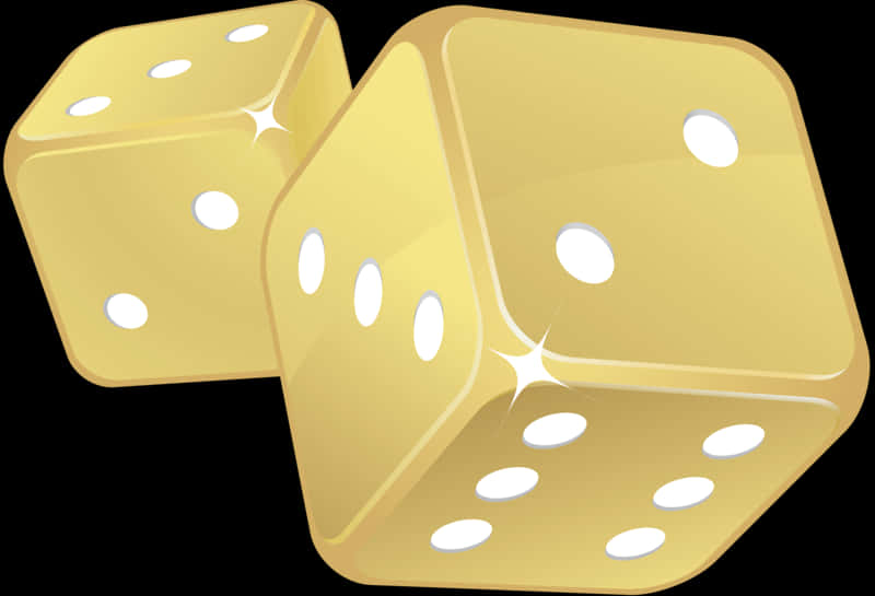 A Pair Of Gold Dice