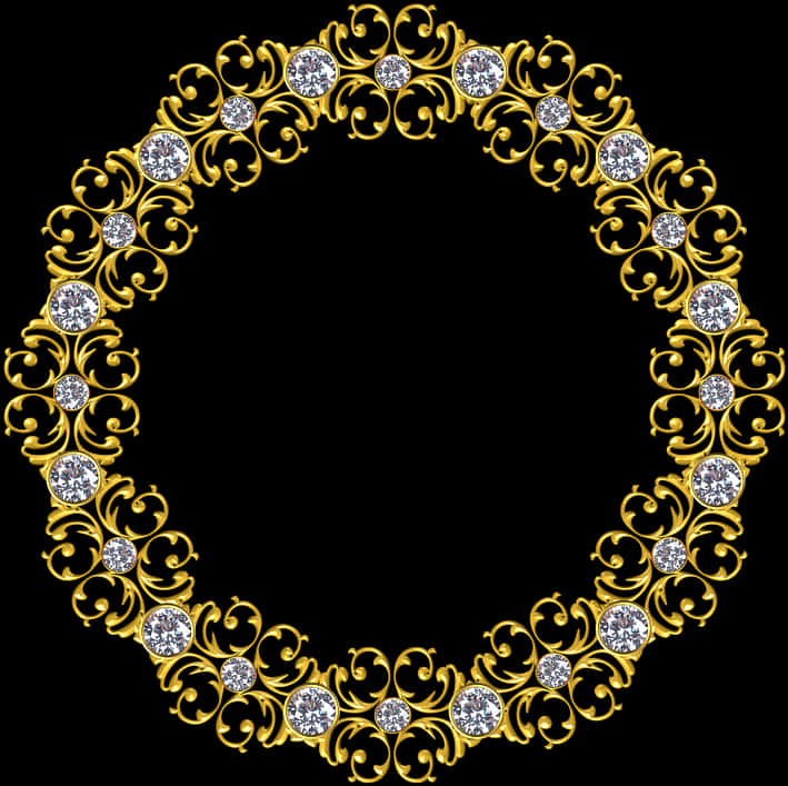 Gold, Frame, Round, Border, Decoration, Decor - Gold Circle Border Png, Transparent Png