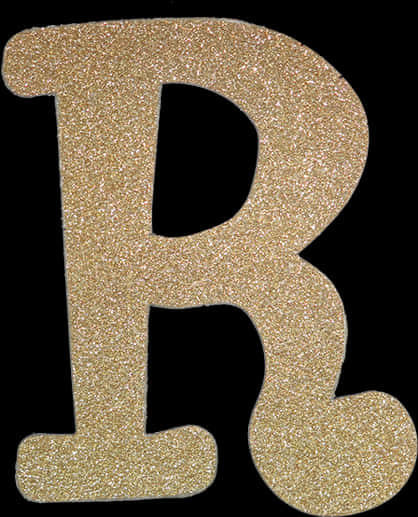A Gold Letter On A Black Background