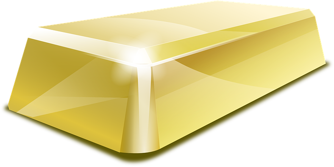 A Gold Rectangular Object With A Black Background