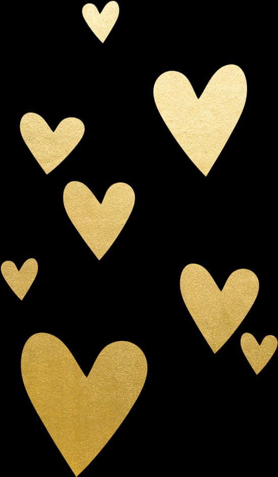 Gold Heart Images With Transparent Background