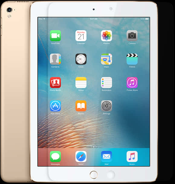 Gold Ipad Air With Screen Protector