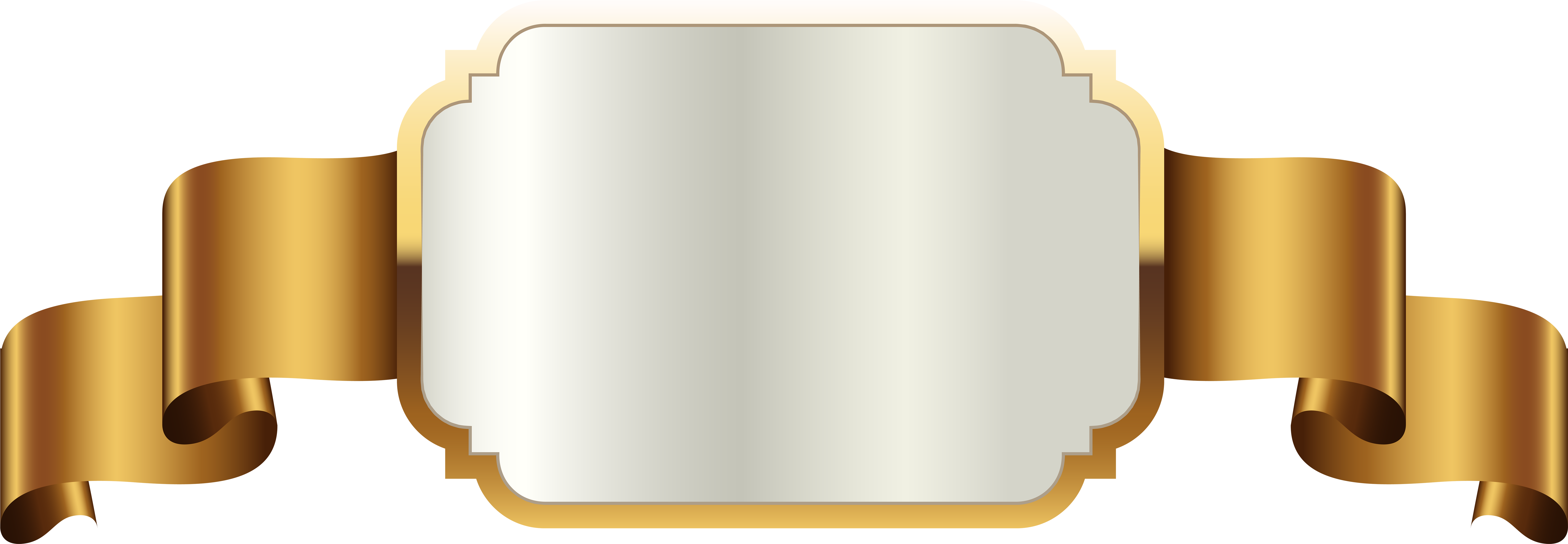 A White Square With A Gold Border