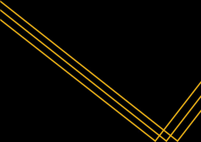 A Yellow Lines On A Black Background