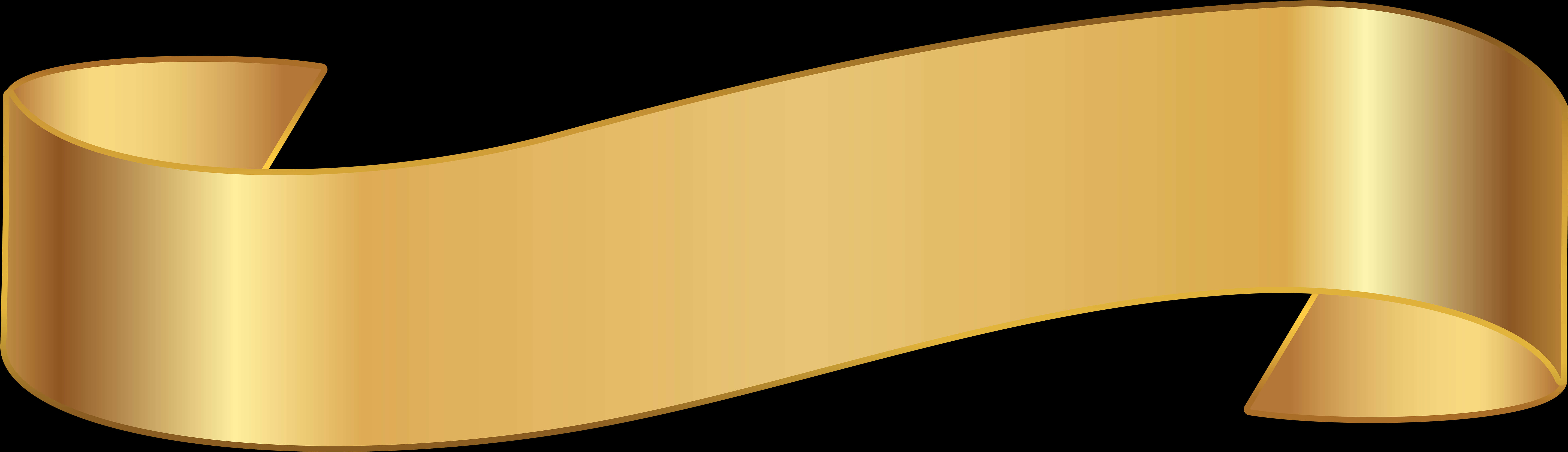 A Gold Colored Banner On A Black Background