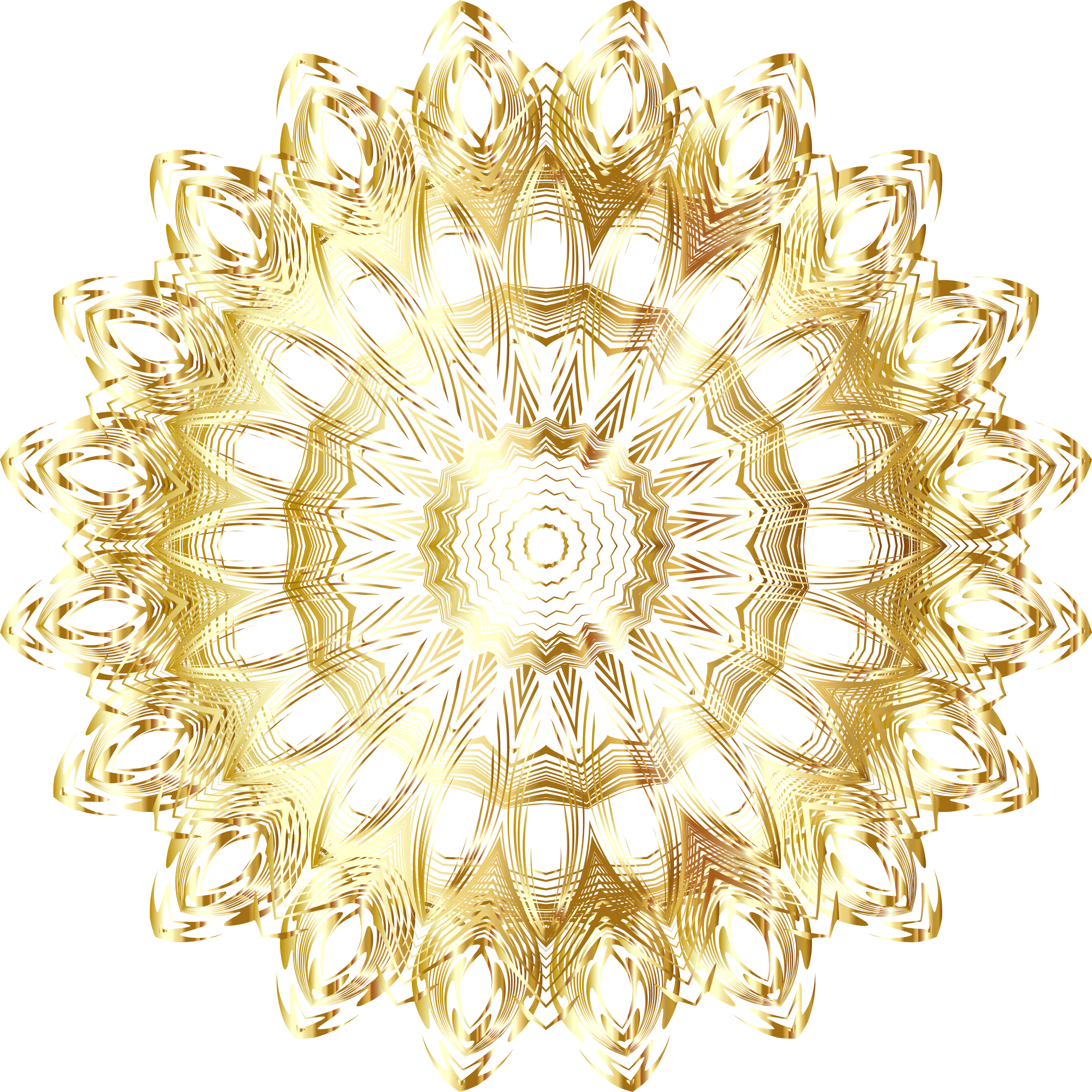 Gold Mandala Png - Gold Mandala No Background, Transparent Png