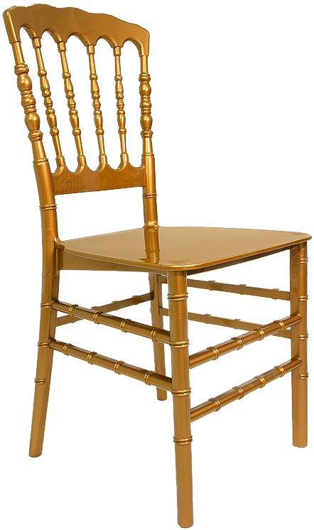 Gold Metal Napoleon Chair, Hd Png Download