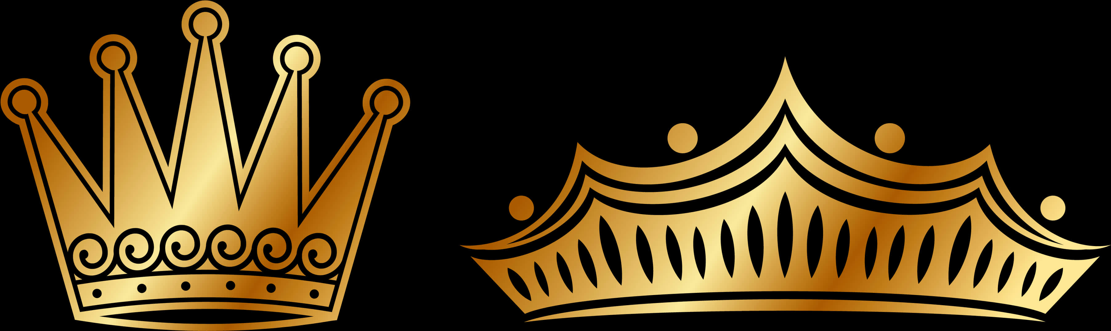 Gold Crown Pair