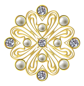 A Gold And Diamond Jewelry