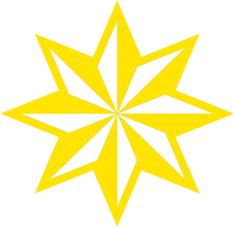 A Yellow And White Star