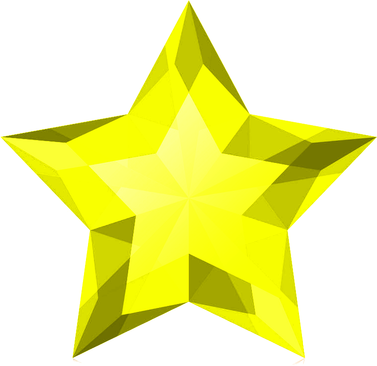 A Yellow Star On A Black Background