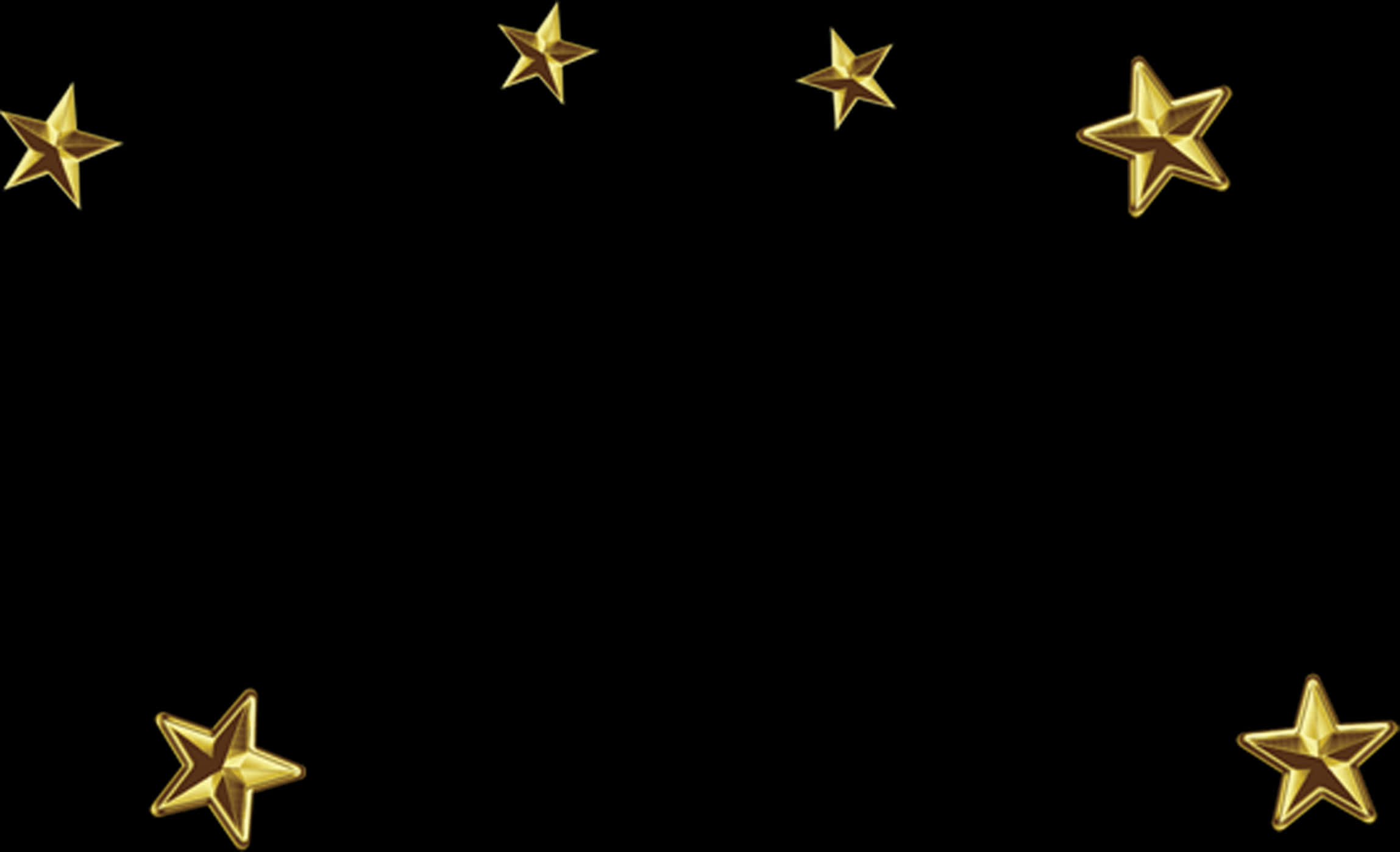 A Black Background With Gold Stars