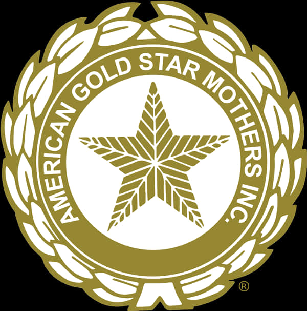 A Gold Star In A Circle