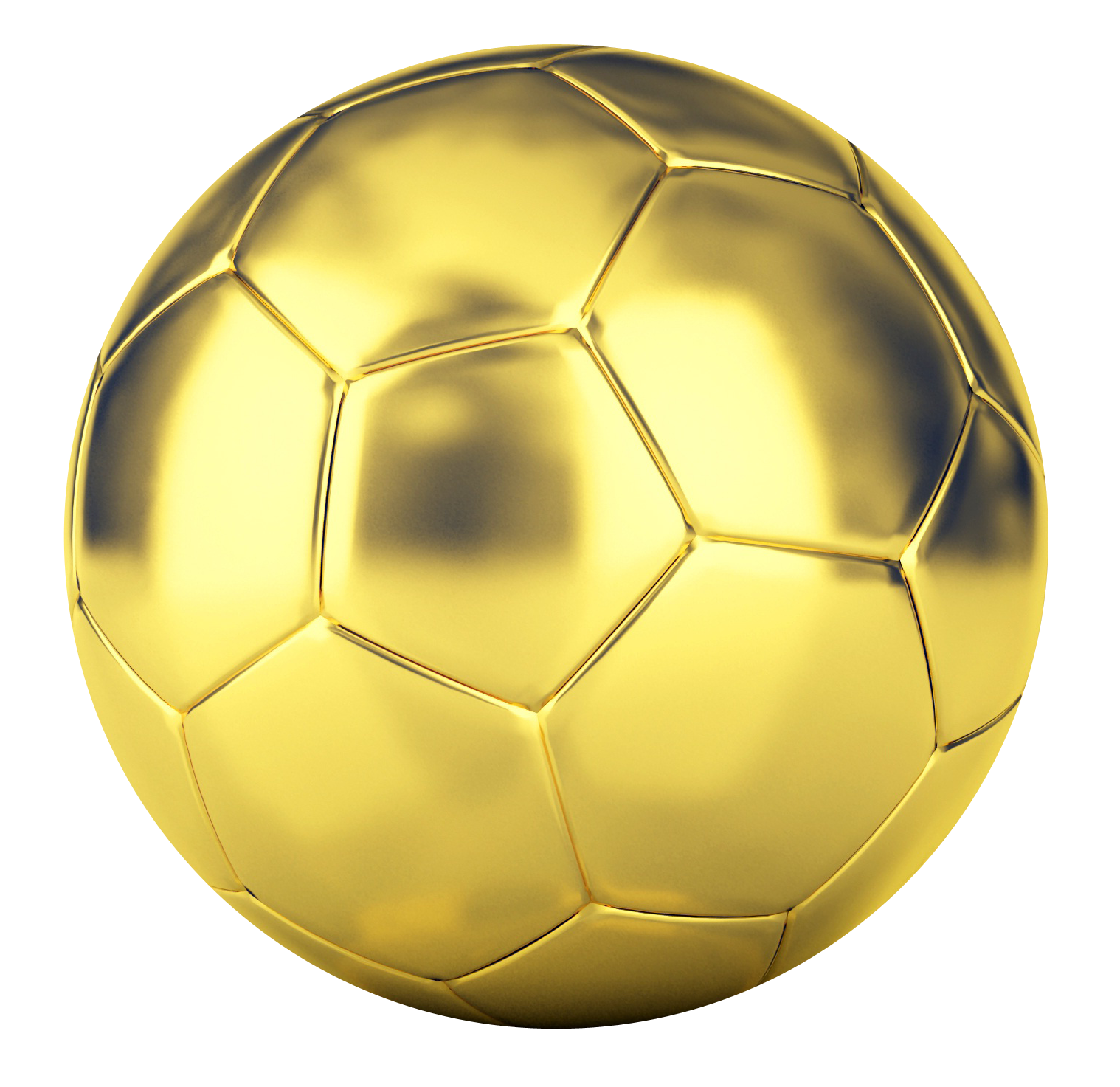A Gold Football Ball On A Black Background