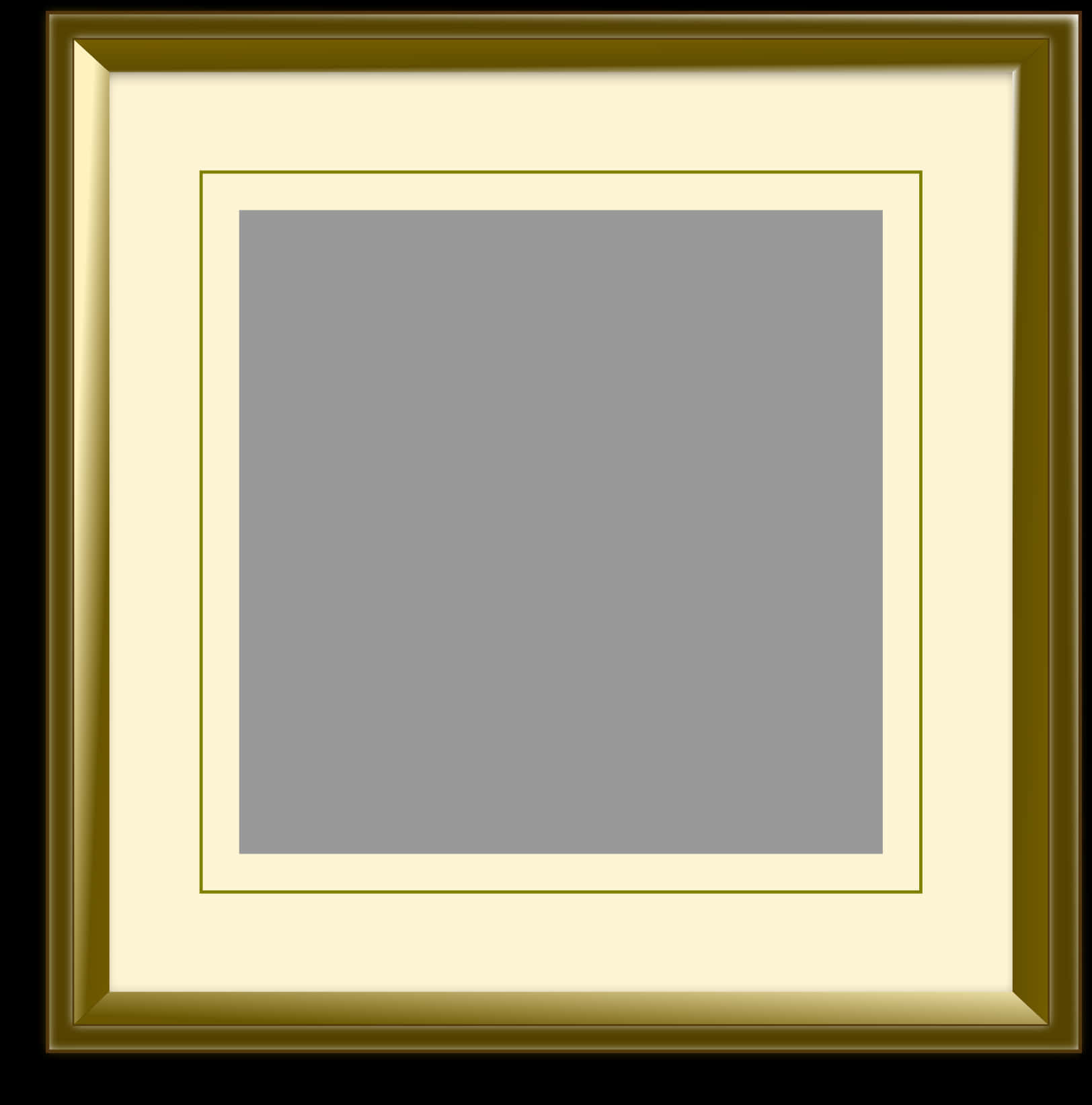 A Square Picture Frame With A White Border