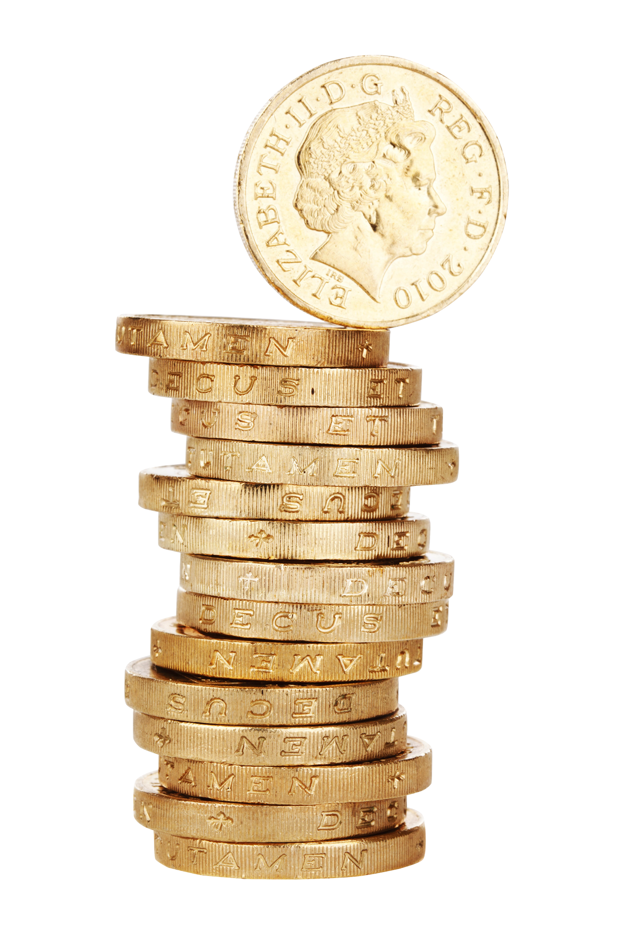 A Stack Of Gold Coins