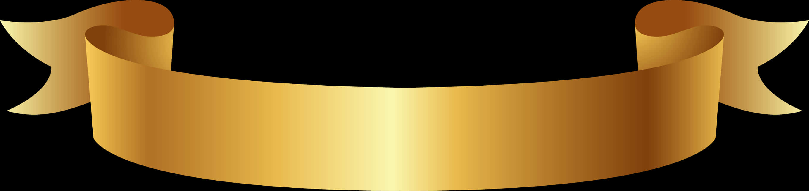 Gold Ribbon Banner Clip Art