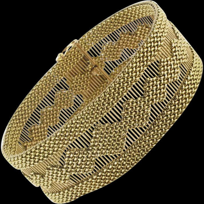 Golden Ribbon Bracelet 18 Karats Gold Yellow - Bangle, Hd Png Download