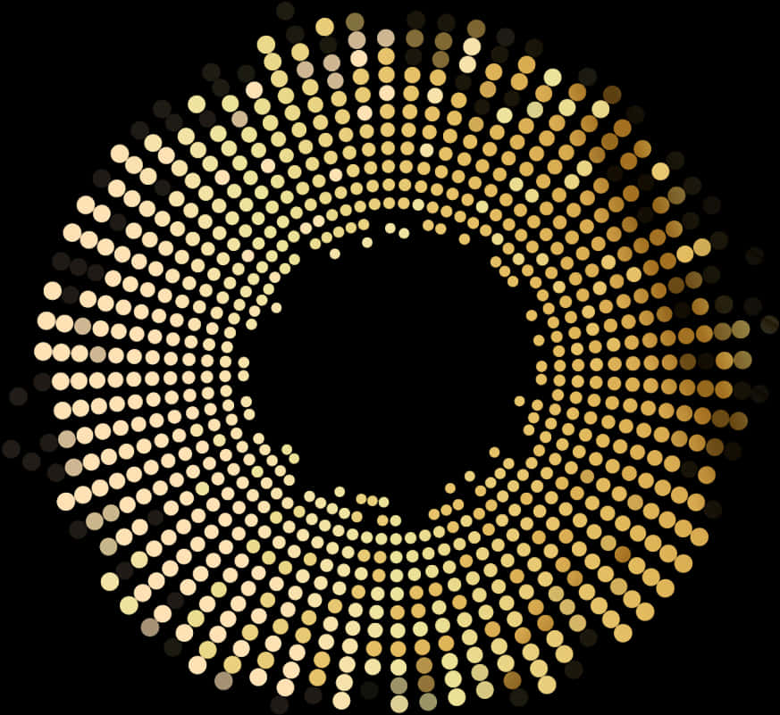 A Circular Pattern Of Dots