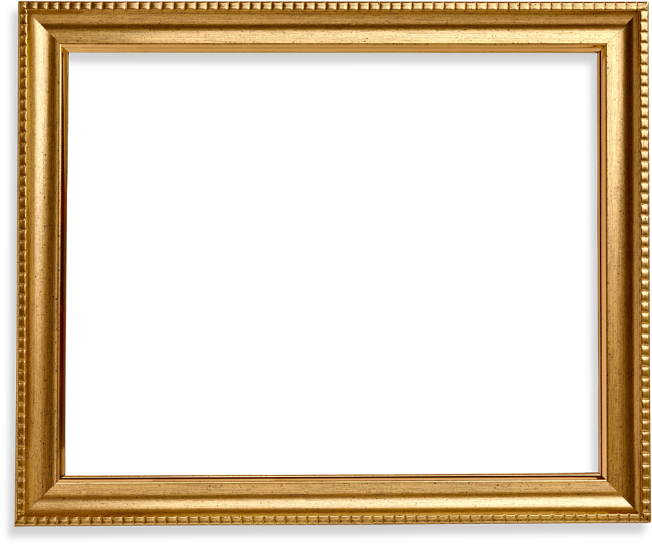 A Gold Frame With A Black Background
