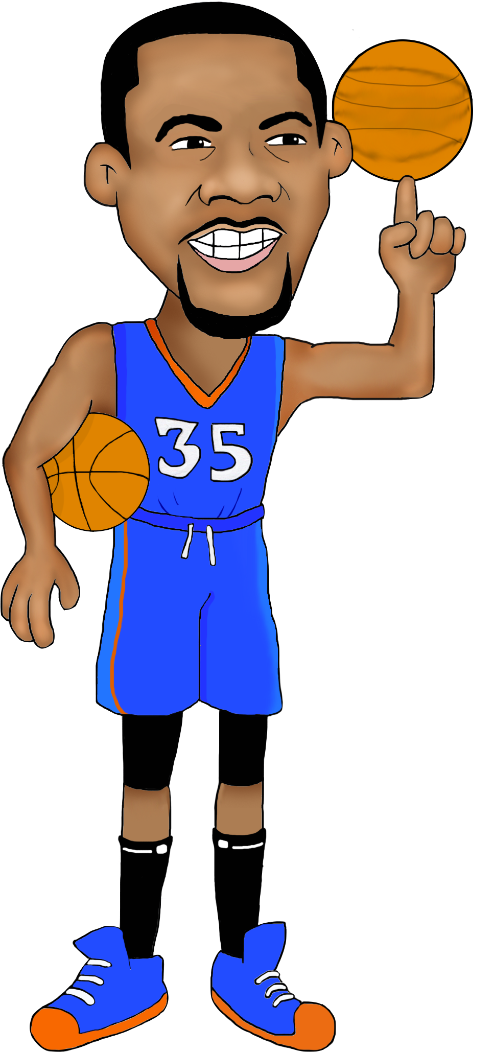 Cartoon Of A Basketball Player