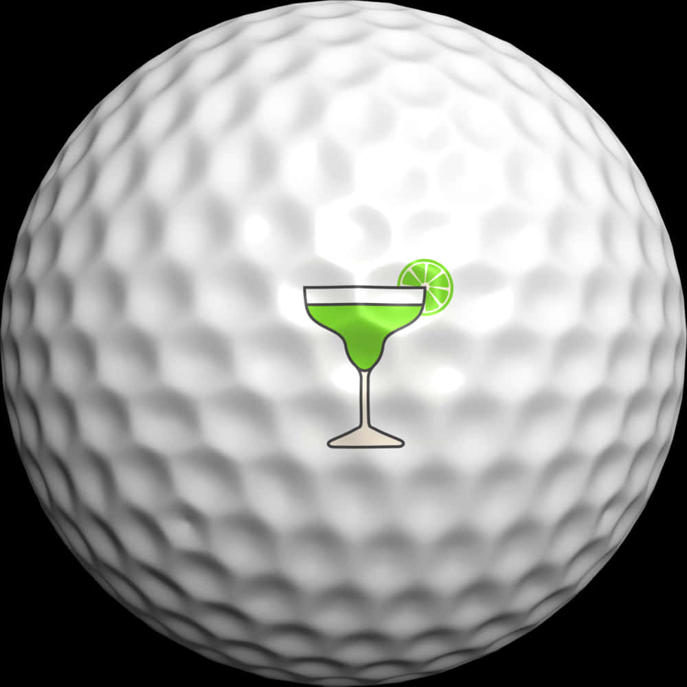 Golf Ball With Green Cocktail