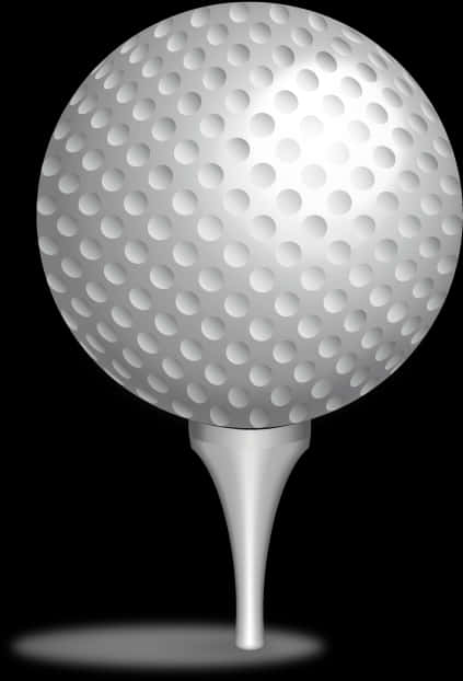 A Close-up Of A Golf Ball