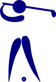 A Blue Figure With Black Background