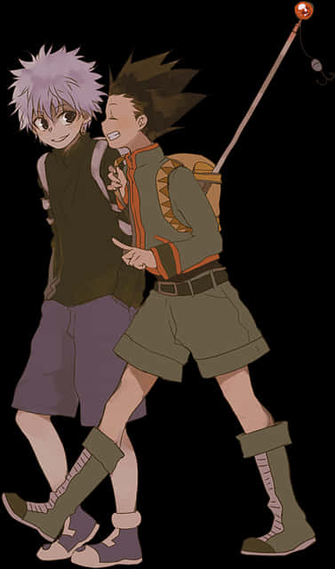 A Cartoon Of Two Boys
