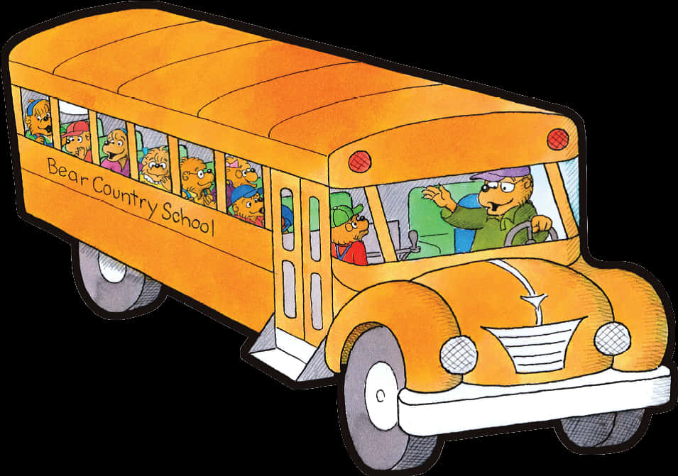 Cartoon Of A School Bus